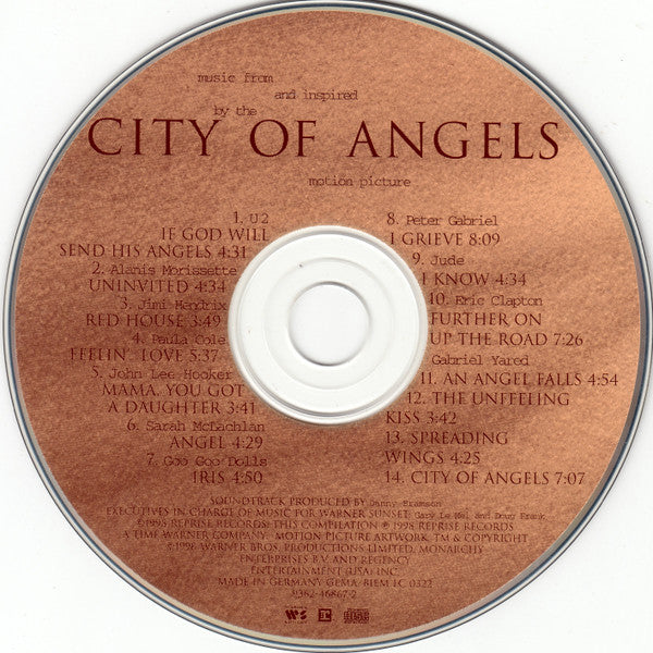 Various - City Of Angels (Music From And Inspired By The Motion Picture) (CD)