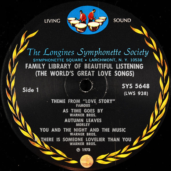 Longines Symphonette Society, The - The World's Great Love Songs (LP Tweedehands)