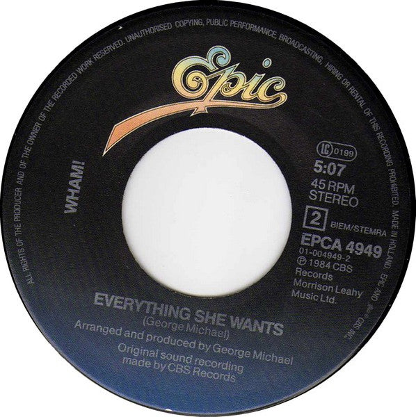 Wham! - Last Christmas (7-inch Tweedehands)