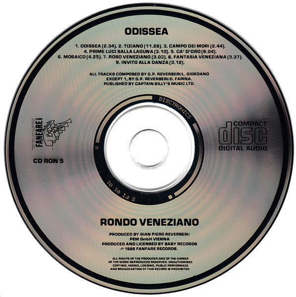 Rondò Veneziano - Odissea (CD Tweedehands)