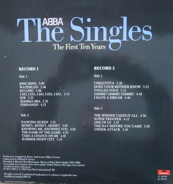 ABBA - The Singles - The First Ten Years (LP Tweedehands)