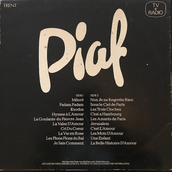 Edith Piaf - Haar 20 Grootste Successen (LP Tweedehands) - Discords.nl