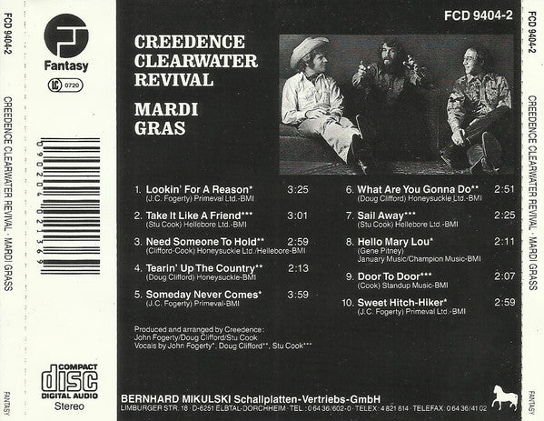 Creedence Clearwater Revival - Mardi Gras (CD)