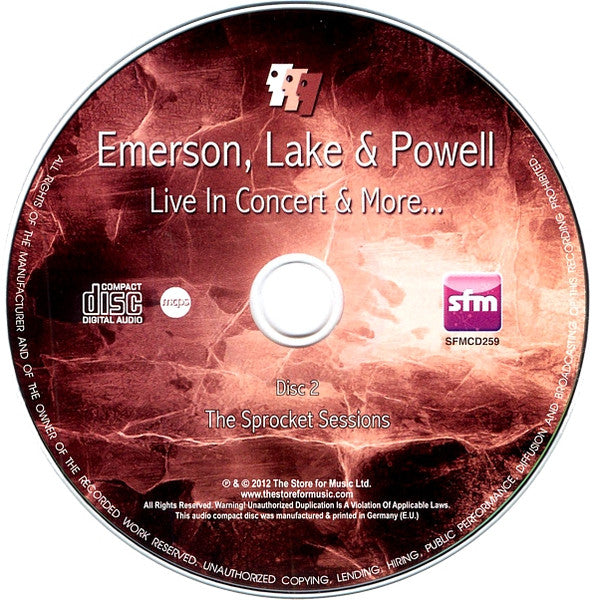 Emerson, Lake & Powell - Live In Concert & More... (CD Tweedehands)