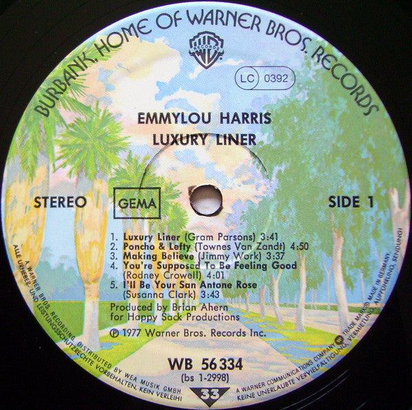 Emmylou Harris - Luxury Liner (LP Tweedehands)