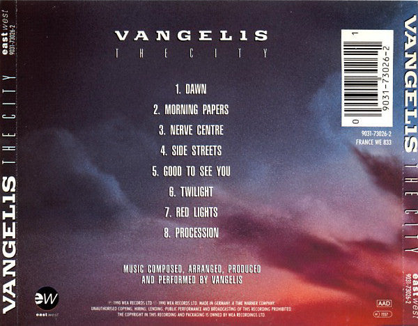 Vangelis - The City (CD Tweedehands)