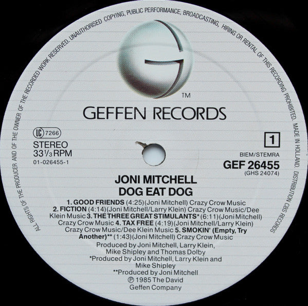 Joni Mitchell - Dog Eat Dog (LP Tweedehands) - Discords.nl