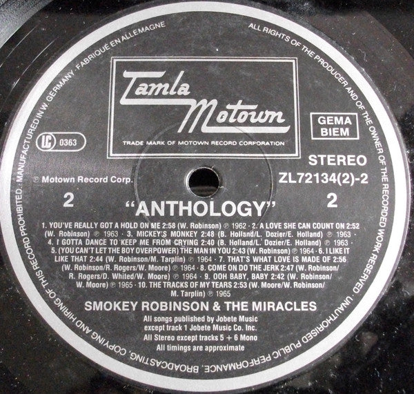 Miracles, The - Anthology (LP Tweedehands)