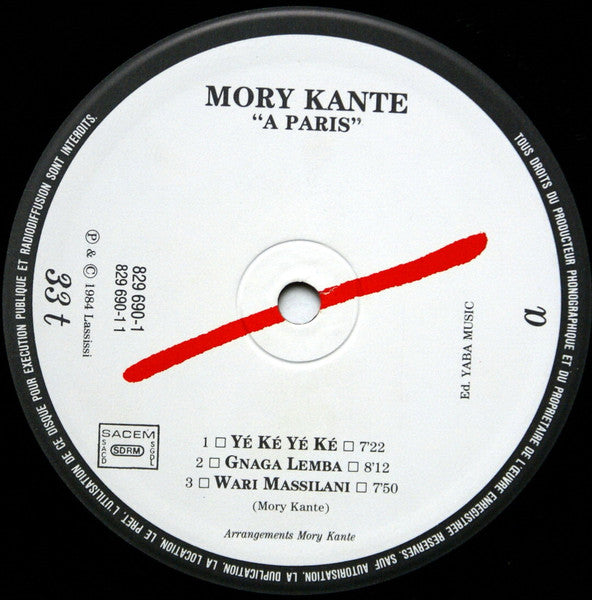 Mory Kanté - À Paris (LP Tweedehands)