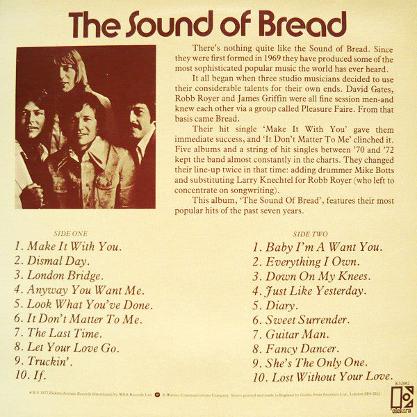 Bread - The Sound Of Bread - Their 20 Finest Songs (LP Tweedehands)