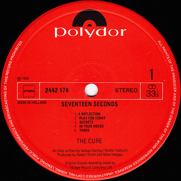 Cure, The - Seventeen Seconds (LP Tweedehands)