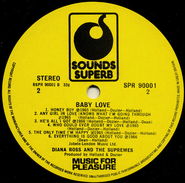 Supremes, The - Baby Love (LP Tweedehands)