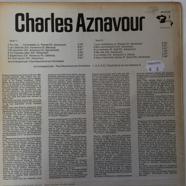 Charles Aznavour - Charles Aznavour (LP Tweedehands)