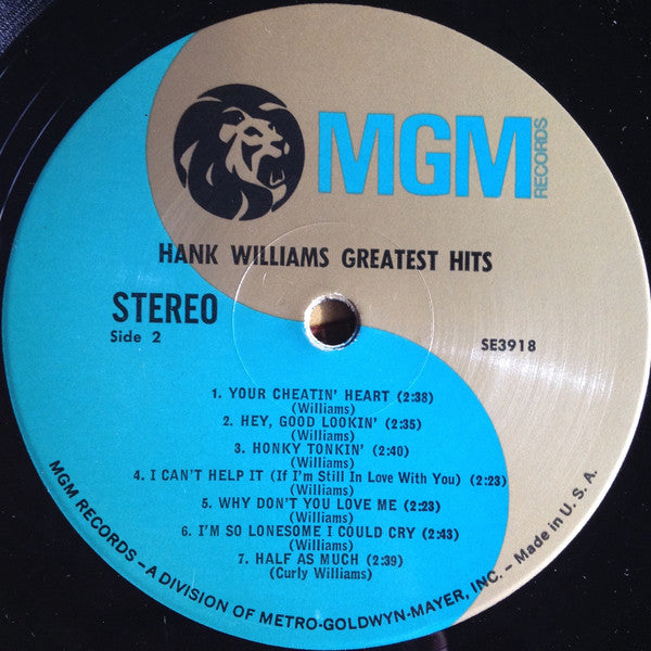 Hank Williams - Hank Williams' Greatest Hits (LP Tweedehands) - Discords.nl