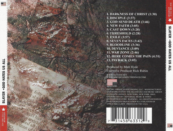Slayer - God Hates Us All (CD Tweedehands) - Discords.nl