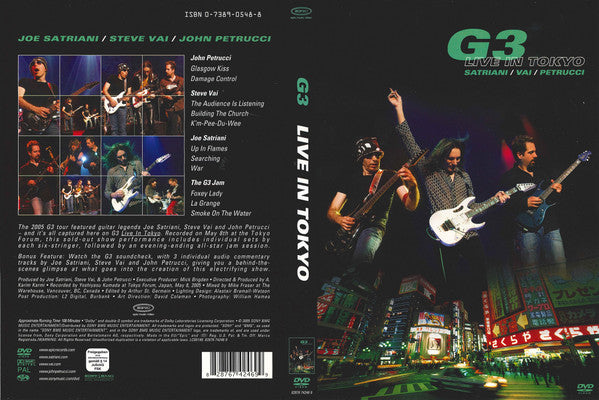 G3 (6), Joe Satriani / Steve Vai / John Petrucci - G3 Live In Tokyo (DVD Tweedehands)