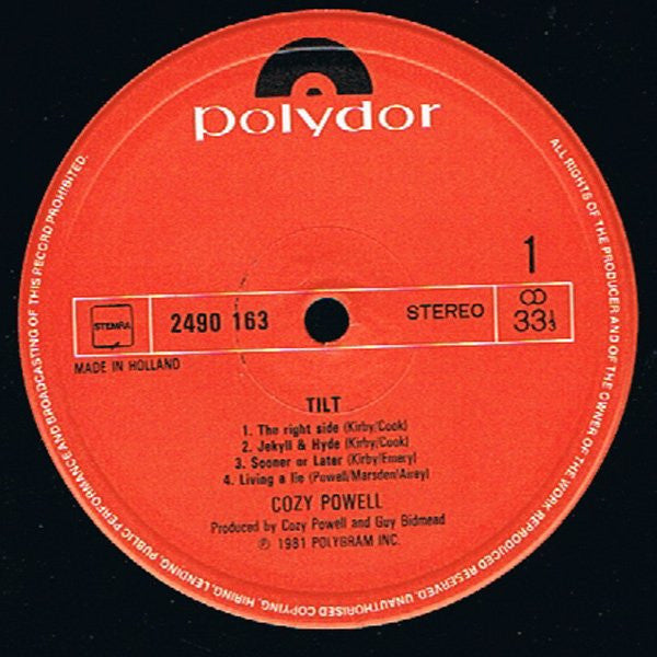 Cozy Powell - Tilt (LP Tweedehands) - Discords.nl