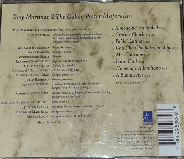 Tony Martinez & Cuban Power, The - Maferefun (CD)