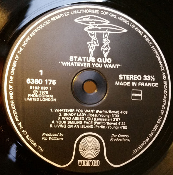 Status Quo - Whatever You Want (LP Tweedehands)