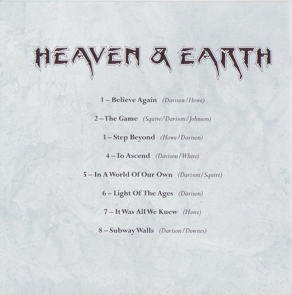 Yes - Heaven & Earth (CD)
