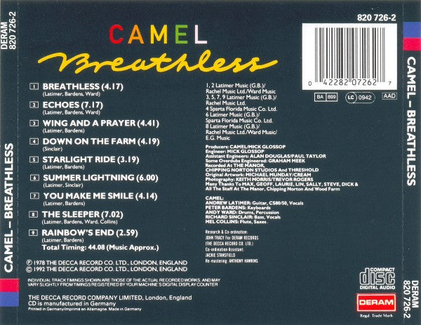 Camel - Breathless (CD)