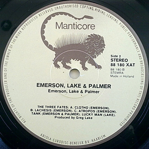 Emerson, Lake & Palmer - Emerson, Lake & Palmer (LP Tweedehands) - Discords.nl