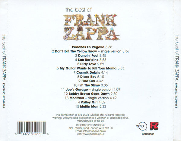 Frank Zappa - The Best Of Frank Zappa (CD)