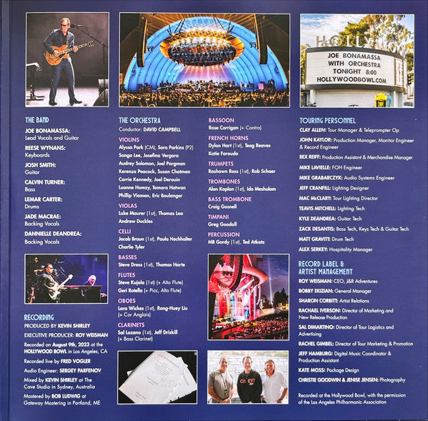 Joe Bonamassa With "Joe Bonamassa Live At The Hollywood Bowl" Orchestra - Live At The Hollywood Bowl (LP)