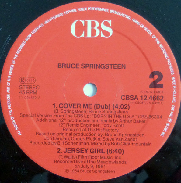 Bruce Springsteen - Cover Me (Undercover Mix) (12" Tweedehands)