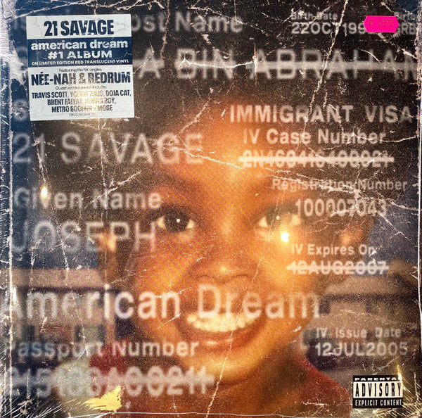 21 Savage - American Dream (Red LP)