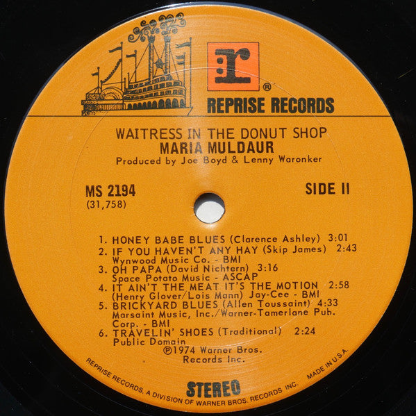Maria Muldaur - Waitress In A Donut Shop (LP Tweedehands)