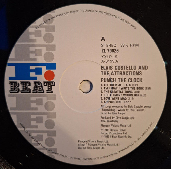 Elvis Costello & The Attractions - Punch The Clock (LP Tweedehands)