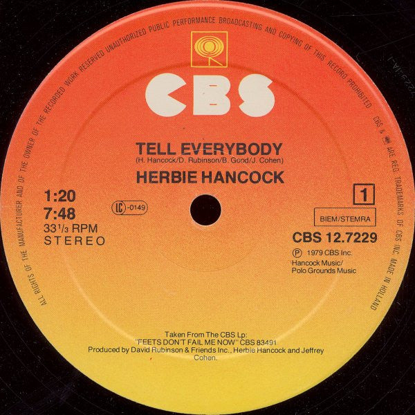 Herbie Hancock - Tell Everybody (12" Tweedehands)