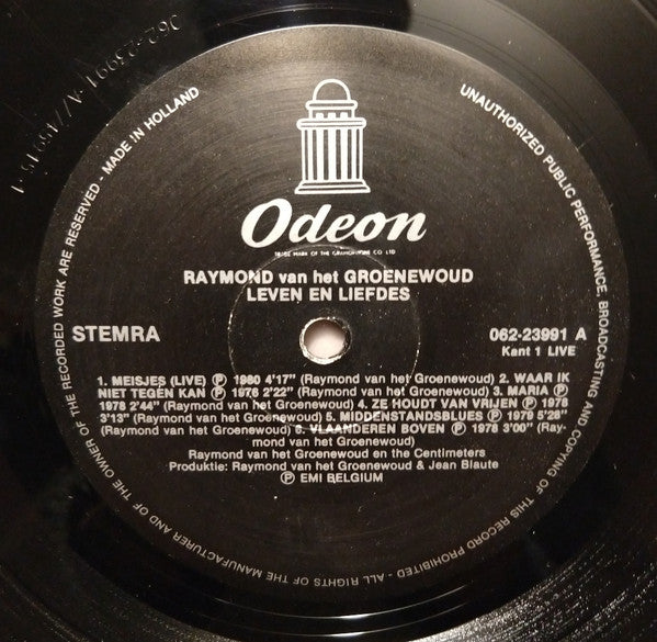 Raymond Van Het Groenewoud - Leven En Liefdes (LP Tweedehands)