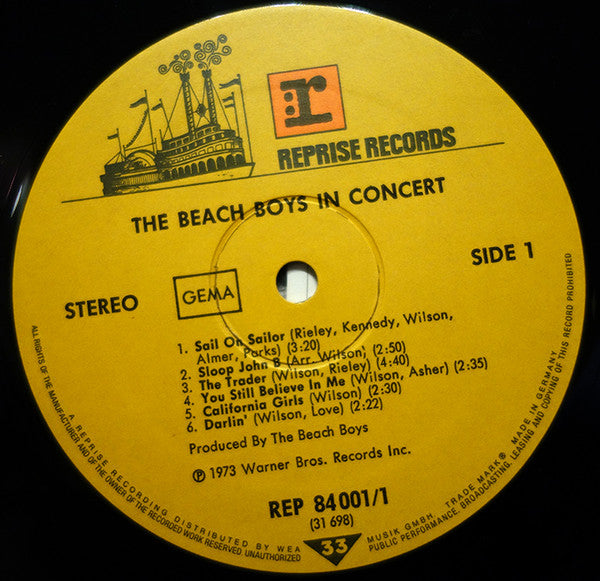Beach Boys, The - In Concert (LP Tweedehands)
