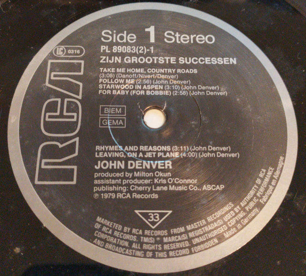 John Denver - Zijn Grootste Successen (LP Tweedehands)