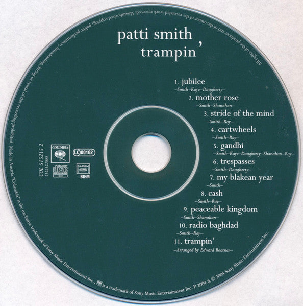 Patti Smith - Trampin' (CD Tweedehands)