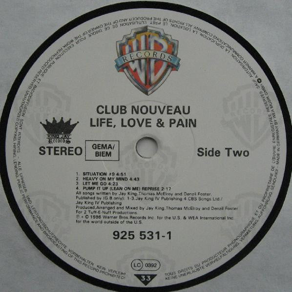 Club Nouveau - Life, Love & Pain (LP Tweedehands)