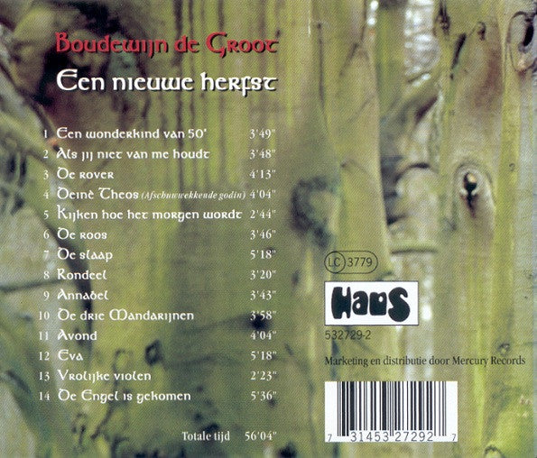 Boudewijn de Groot - Een Nieuwe Herfst (CD Tweedehands) - Discords.nl