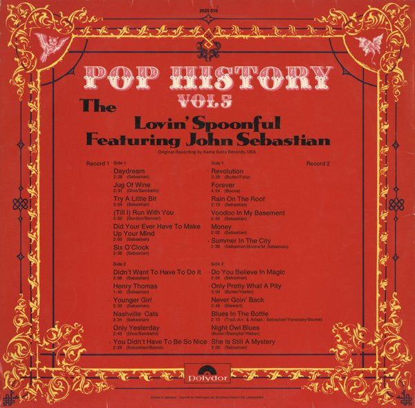 Lovin' Spoonful, The Featuring John Sebastian - Pop History Vol 5 (LP Tweedehands)