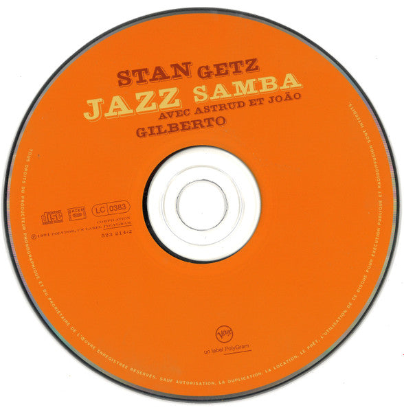 Stan Getz Avec Astrud Gilberto et João Gilberto - Jazz Samba (CD)