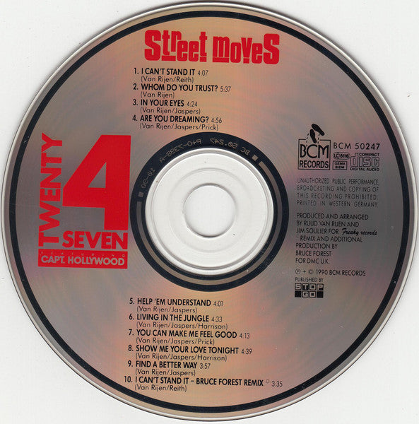 Twenty 4 Seven Featuring Captain Hollywood - Street Moves (CD Tweedehands)