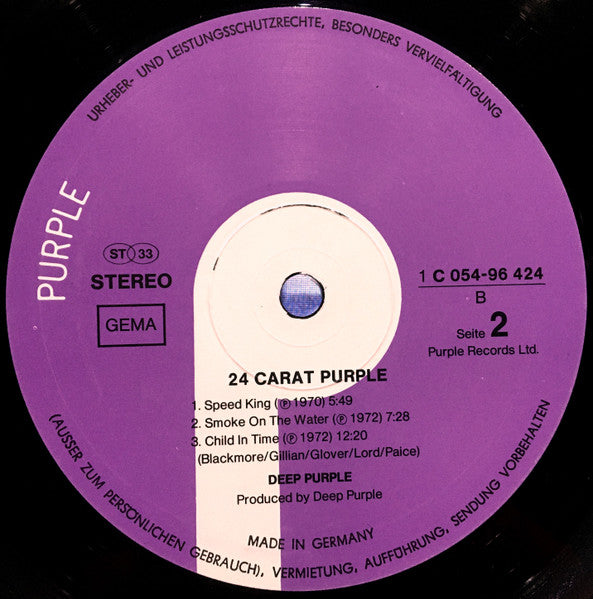 Deep Purple - 24 Carat Purple (LP Tweedehands) - Discords.nl