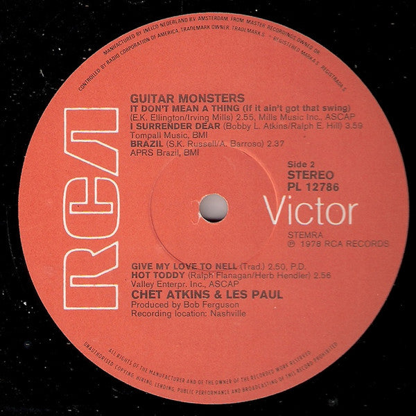 Chet Atkins And Les Paul - Guitar Monsters (LP Tweedehands)