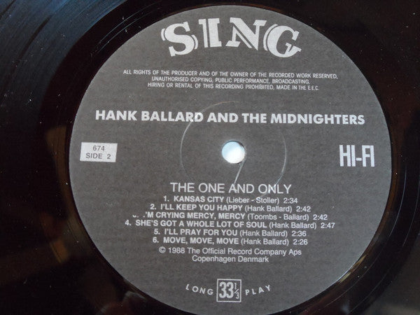 Hank Ballard & The Midnighters - The One And Only (LP Tweedehands)