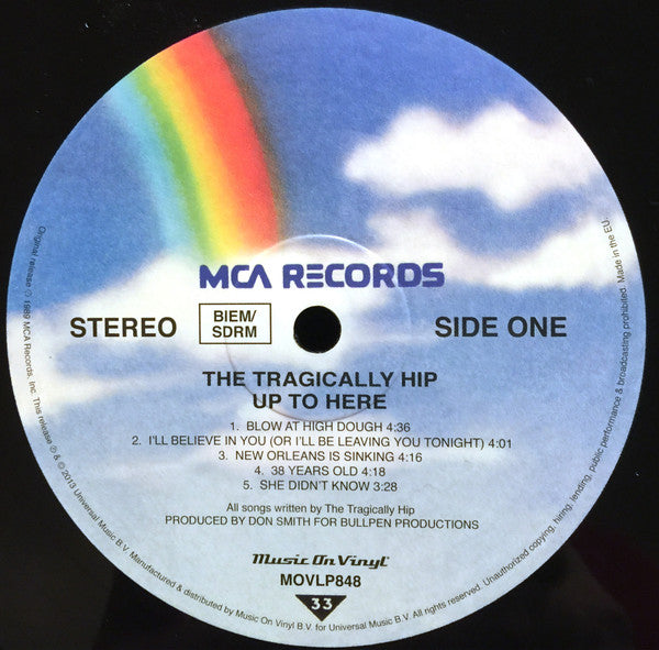 Tragically Hip, The - Up To Here (LP Tweedehands)