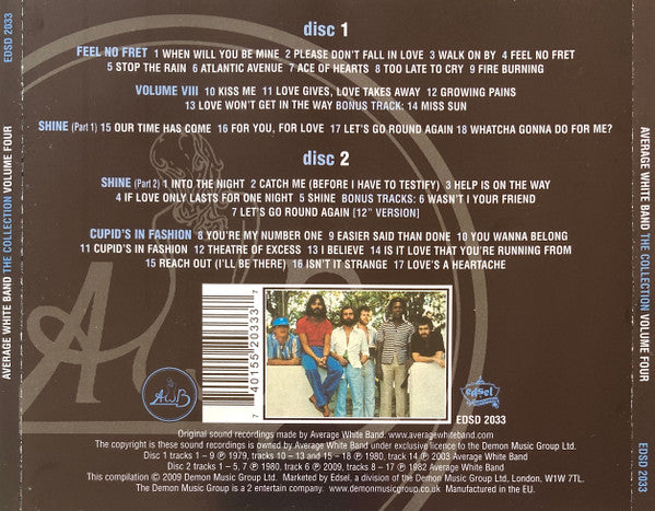 Average White Band - Feel No Fret / Volume VIII / Shine / Cupid's In Fashion (CD Tweedehands)