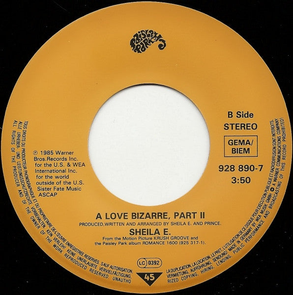Sheila E. - A Love Bizarre (7-inch Tweedehands)