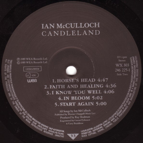 Ian McCulloch - Candleland (LP Tweedehands)