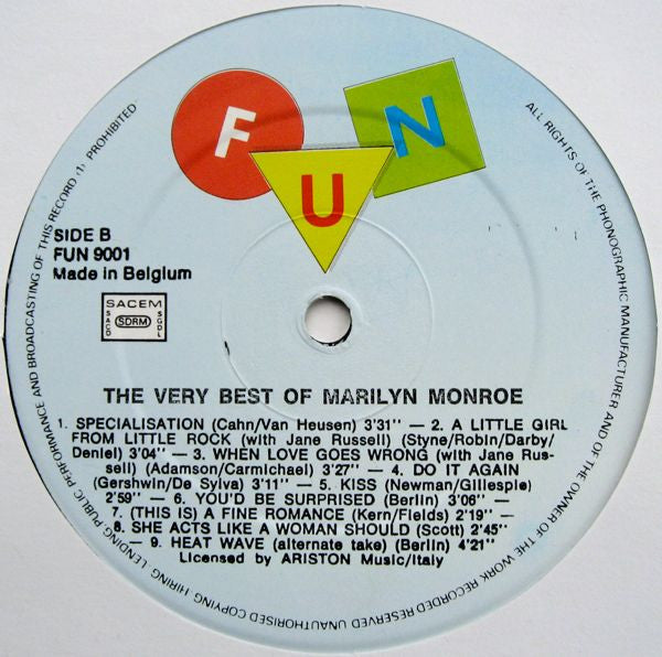 Marilyn Monroe - The Very Best Of Marilyn Monroe (LP Tweedehands)